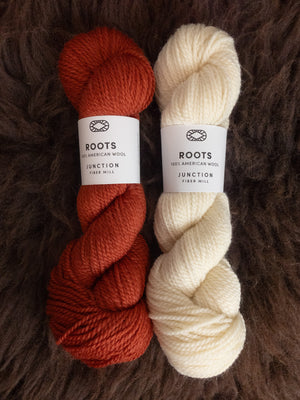 Yardana Sweater Bundle - Paprika + Undyed