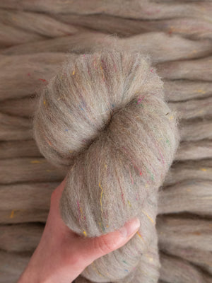 Pin-Drafted Roving: Corriedale Confetti