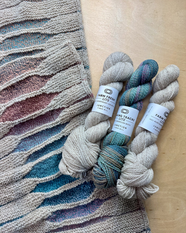 Tintype Scarf Bundle: Alpenglow + Natural Grey