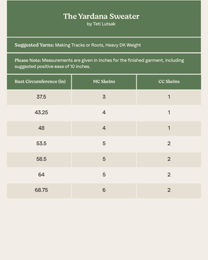 Yardana Sweater Bundle - Cedar + Leaves in the Brook